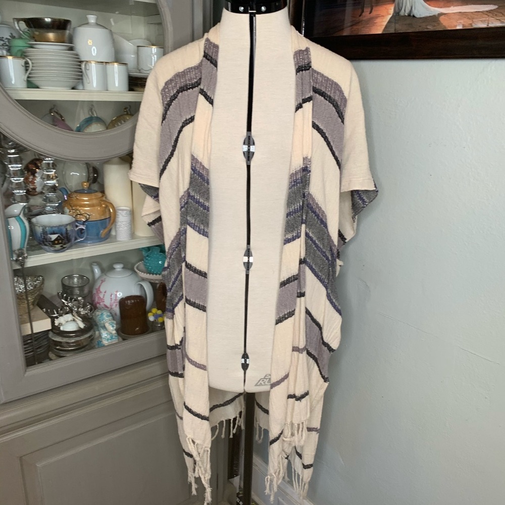 Karlie striped boho cotton wrap